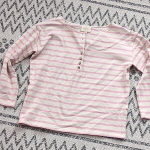 Sezane 100% Cotton Striped Long Sleeve